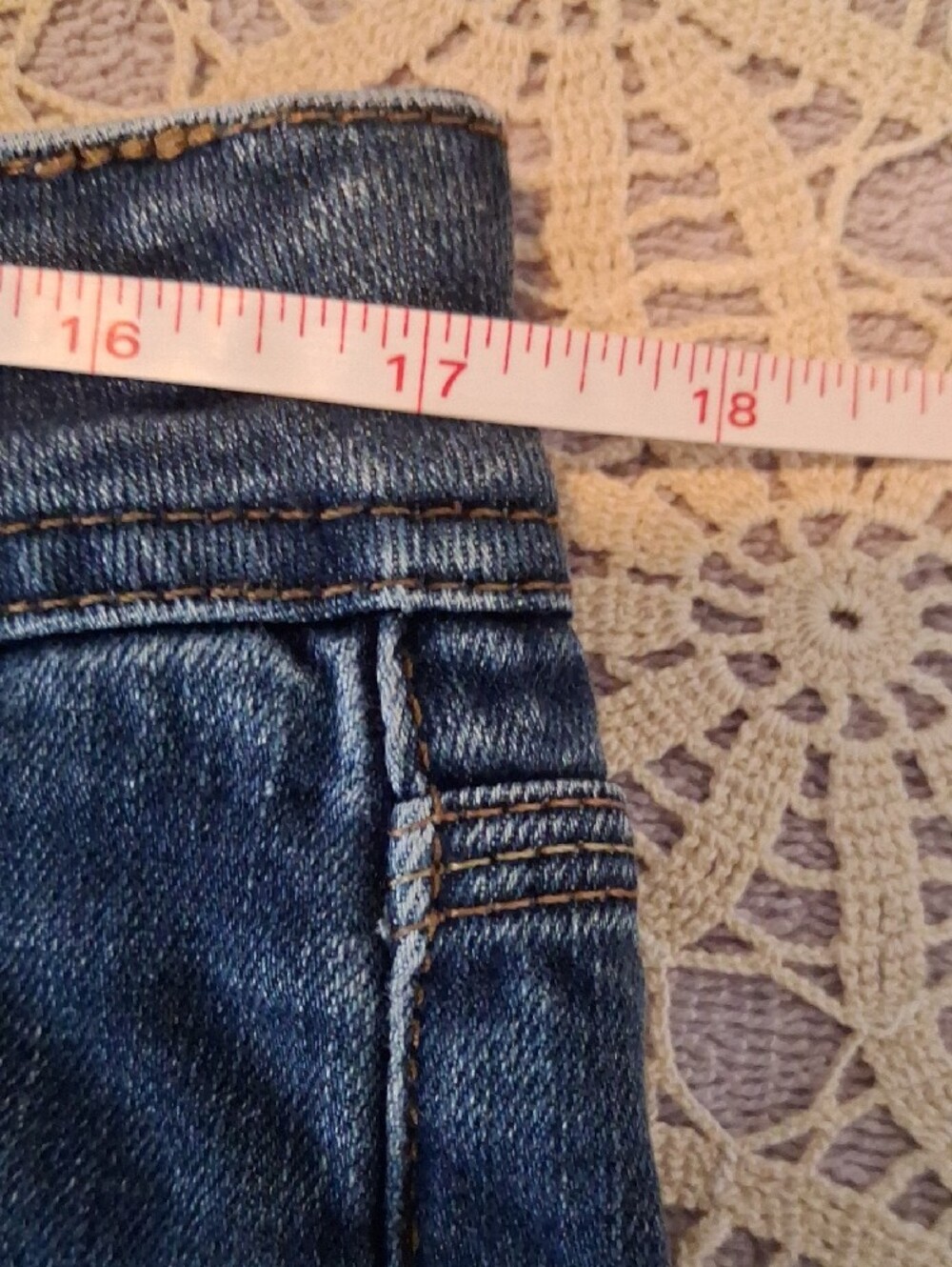St. John's Bay navy blue denim bermuda shorts - Picture 9 of 10
